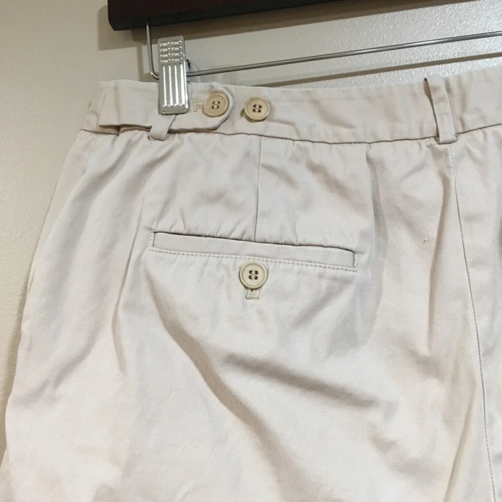 Talbots Chino Bermuda Shorts Womens 8 Khaki 11